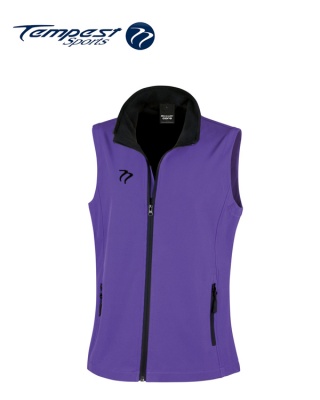 Tempest Purple Black Soft Shell Gilet